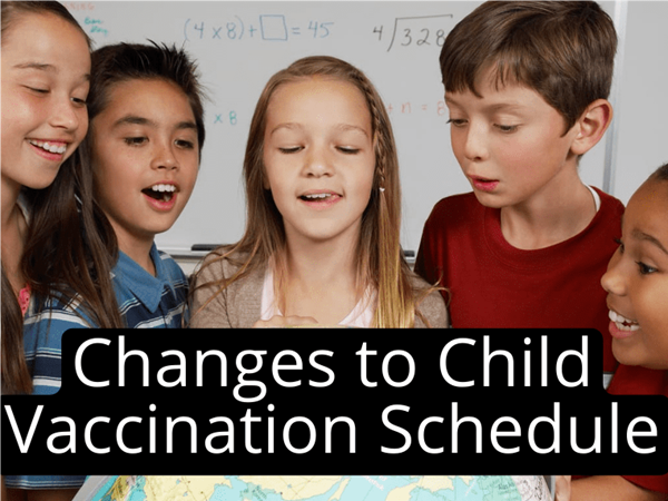 changes to child vaccination schedule